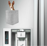 Ibizan Hound Dog in pocket Fridge Car Magnet Bumper Sticker App size 4"x7"