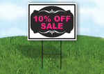 10% OFF SALE PINK TAG BLACK Yard Sign with Stand LAWN SIGN