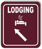 LODGING DIRECTIONAL ARROW TRAIL 8 Variations Metal Aluminum composite sign