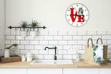 Bearded Collie Park Cute Puppy Dog kitchen living room Wall Clock