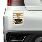 Shiba Inu Mugshot Bad Dog Fridge refrigerator Car Magnet