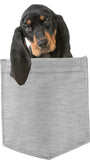 Black & Tan Coonhound in pocket Fridge Car Magnet Bumper Sticker App size 4"x7"