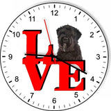 Bouviers Des Flandre Park Cute Puppy Dog kitchen living room Wall Clock