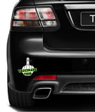 Vaccinate THIS MAGNET bumper 5" X 5"