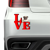 Pug Park Cute Dog Fridge Refrigerator Car Magnet