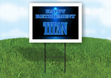TITAN RETIREMENT BLUE 18 in x 24 in Yard Sign Road Sign with Stand