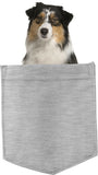 Australian Shepard in pocket Fridge Car Magnet Bumper Sticker App size 4"x7"