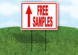 FREE SAMPLES STRAIGHT arrow RED Yard Sign with Stand LAWN SIGN