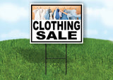 CLOTHING SALE CLOTHES Yard Sign with Stand LAWN SIGN