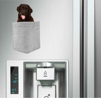 Newfoundland Dog in pocket Fridge Car Magnet Bumper Sticker App size 4"x7"