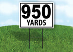 950 YARDS DISTANCE MARKER  TARGET RUNNING Plastic Yard Sign ROAD SIGN with Stand