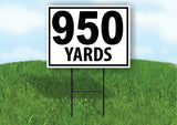 950 YARDS DISTANCE MARKER  TARGET RUNNING Plastic Yard Sign ROAD SIGN with Stand