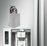 Alaskan Malamute Dog in pocket Fridge Car Magnet Bumper Sticker App size 4"x7"