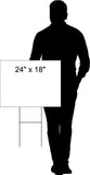 ENROLLMENT OPEN RED Yard Sign with Stand LAWN SIGN