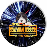 Best Sealyham Terrier Dog Galaxy Wars Space Star Kitchen Livingroom Wall Clock