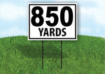 850 YARDS DISTANCE MARKER  TARGET RUNNING Plastic Yard Sign ROAD SIGN with Stand