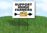 ARKANSAS SUPPORT FARMERS RIGHT ARROW Yard Sign w Stand LAWN  SIGN Single
