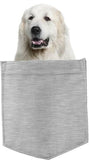 Great Pyrenees Dog in pocket Fridge Car Magnet Bumper Sticker App size 4"x7"