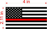 set 3 Thin Red Line American Flag Car MAGNET Magnetic Bumper Sticker firefighter