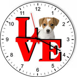 Russel Terrier Cute Puppy Dog kitchen living room Wall Clock