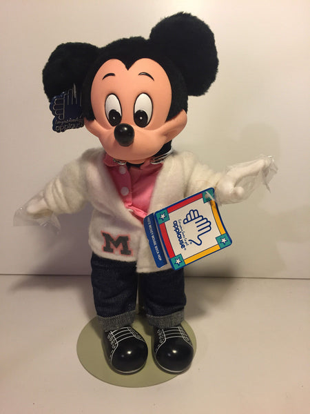 VINTAGE ~ #14572 ~ MICKEY MOUSE SOCK HOP ~ WITH TAGS AND STAND ~