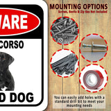 BEWARE CANE CORSO GUARD DOG Metal Aluminum Composite Sign