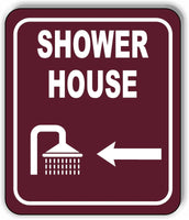 SHOWER HOUSE DIRECTIONAL ARROW TRAIL 8 Variations Metal Aluminum composite sign