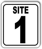 SITE 1 CAMP GROUND LOT NUMBER Aluminum Composite Sign