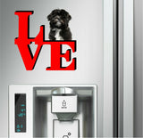 Lhasa Apso Love Park Cute Dog Fridge Refrigerator Car Magnet