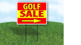 Golf Sale RIGHT ARROW RED  18 in x 24 in Yard Sign Road Sign with Stand