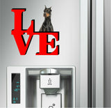 Doberman Pinscher Dog Love Park Dog Fridge Refrigerator Car Magnet