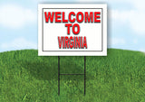 VIRGINIA WELCOME TO 18 in x 24 in Yard Sign Road Sign with Stand