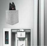 Schipperkes Dog in pocket Fridge Car Magnet Bumper Sticker App size 4"x7"