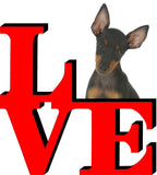 Manchester Terrier Love Park Cute Dog Fridge Refrigerator Car Magnet