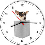 Rat Terrier In Your Pocket Dog kitchen living room Wall Clock