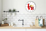 I Love Mashed Potatoes Love Park Funny Kitchen Living room Wall Clock
