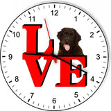 Newfoundland Cute Puppy Dog kitchen living room Wall Clock