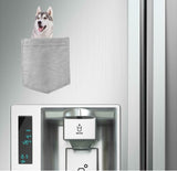 Siberian Husky Dog in pocket Fridge Car Magnet Bumper Sticker App size 4"x7"