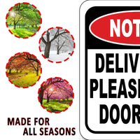 NOTICE Deliveries Please Ring Doorbell Aluminum composite outdoor sign