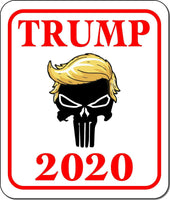 Trump 2020 PUNISHER WITH TRUMP HAIR Metal Aluminum composite sign