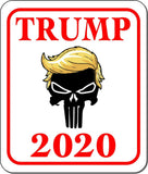 Trump 2020 PUNISHER WITH TRUMP HAIR Metal Aluminum composite sign