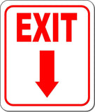 EXIT DIRECTIONAL RED 8 Arrow Variations Metal Aluminum composite sign