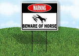 Warning BEWARE OF HORSE Yard Sign Road with Stand LAWN SIGN