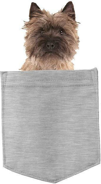 Cairn Terrier Dog in pocket Fridge Car Magnet Bumper Sticker App size 4"x7"