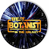 Best Botanist in the Star Galaxy Wars Space Kitchen Living room Wall Clock