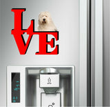 Old English Sheepdog Love Park Cute Dog Fridge Refrigerator Car Magnet