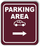 PARKING AREA DIRECTIONAL ARROW TRAIL 8 Variations Metal Aluminum composite sign
