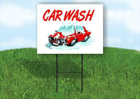 CARWASH Plastic Yard Sign ROAD SIGN with Stand