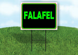 FALAFEL NEON GREEN Yard Sign with Stand LAWN SIGN