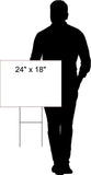 2 Pack SAY NO TO CREEPY JOE POLITICAL TRUMP Yard Sign ROAD SIGN w stands 18"x24"